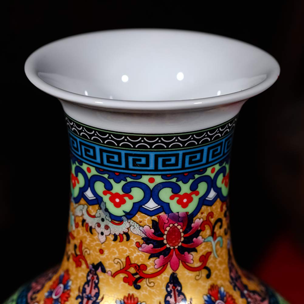 中国伝統陶器 花瓶 多色彩 Amazon.com: CeramicVase 大型傳統中國多色